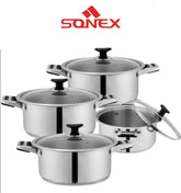 Mega Classic Set-Sonex 8PCS 22 cm, 24cm, 26cm, 28cm