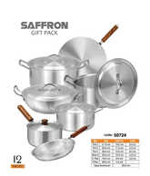 Sonex SAFFRON Gift Set Metal Finish 12pcs: A Culinary Celebration