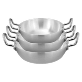 Baby Wok Set metal finishing - 3 Pcs