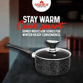 Induction Sauce Pan - Sonex Nonstick Marble Coated 20CM