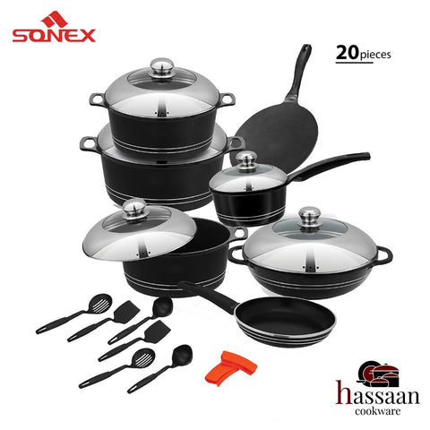 Italia Gift Pack - Sonex (with Steel Lid) 20 PCS Die-Cast Nonstick.