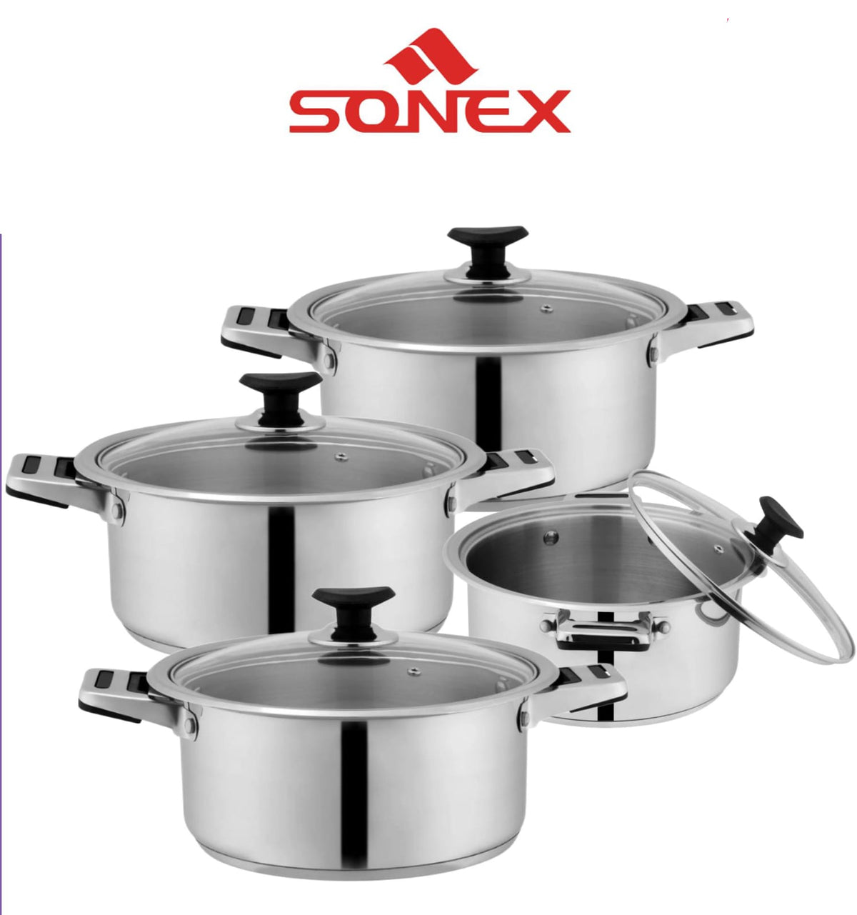 Mega Classic Set-Sonex 8PCS  22 cm, 24cm, 26cm, 28cm