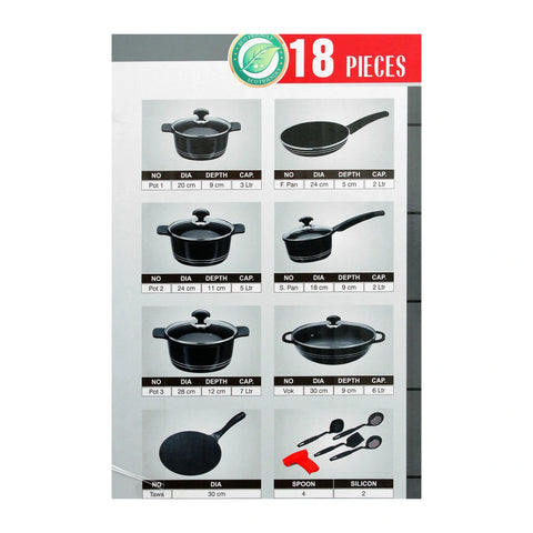 Deluxe Plus Set - SONEX Die-Cast Nonstick 18 PCS