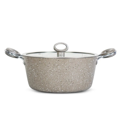 16-Piece Marble Coated Signature Cookware Gift Pack – Beige | Premium Non-Stick Cooking Set