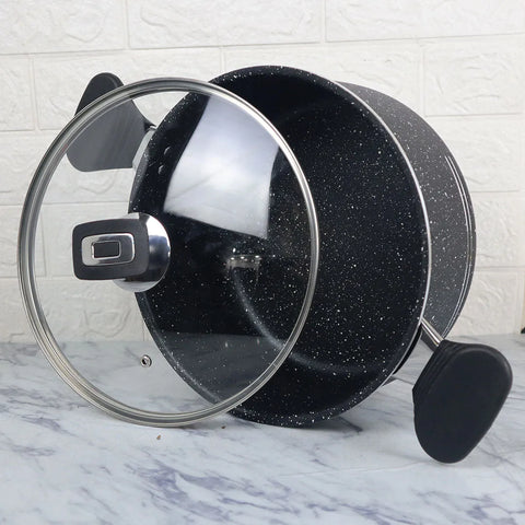 16 Pieces Non Stick Marble Coating Super Gift Pack Set | Premium Cookware Set