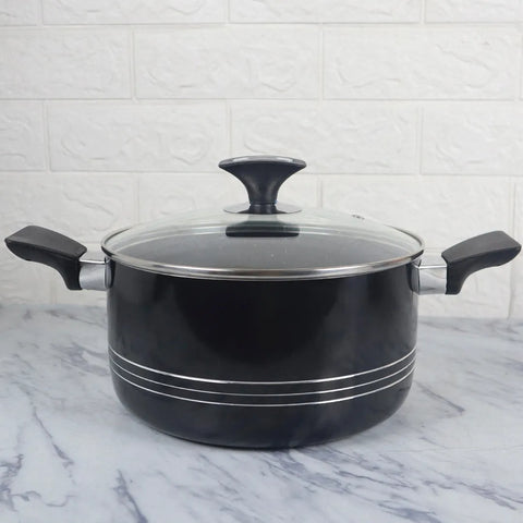 17-Piece Elite Non-Stick Marble Coated Cookware Gift Pack – Black | Premium Kitchen Set