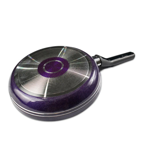 17-Piece Non-Stick Marble Coated Elite Cookware Gift Pack – Purple | Premium Kitchen Set