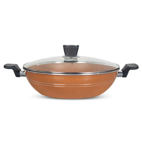 17-Piece Non-Stick Marble Coated Superior Cookware Gift Set – Copper Gold | Premium Cooking Set