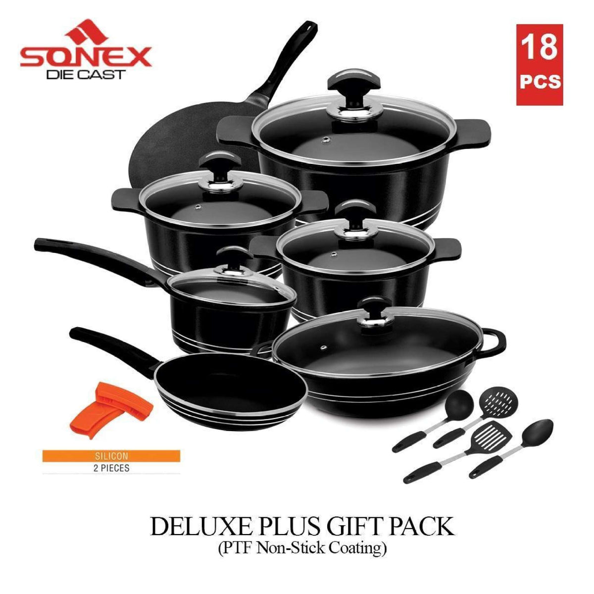 Deluxe Plus Set - SONEX Die-Cast Nonstick 18 PCS
