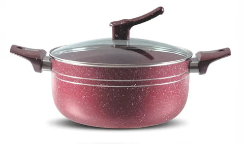 Kitchen Cuisine Double Marble Coated Junior 18-Piece Set – Premium Nonstick Cookware Collection for Modern Kitchens