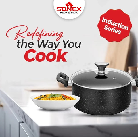 Induction Casserole - Sonex Nonstick Marble Coated 28 CM