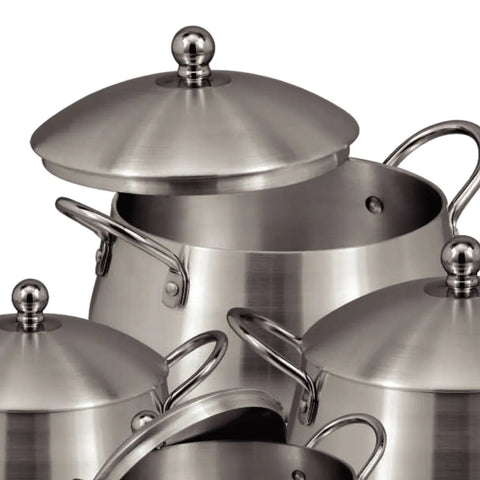 Sonex Omega Set 1-5 (Belly New Item) Metal Finish Cookware Full Set: A Stylish and Functional Kitchen Companion
