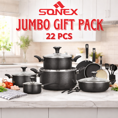 Sonex 22 pcs Jumbo Non-Stick Cookware Gift Pack