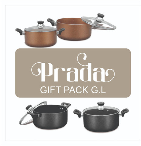 Prada Gift Pack - Sonex 17 PCS Nonstick (Black & Brown)
