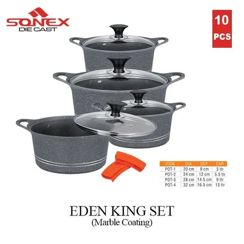 Sonex Eden King Set Gift Pack - 10 Pieces: Cook Like Royalty