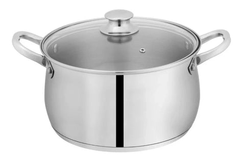 Elegant Steel Sonex Belly Pot Casserole Set - 4-Piece Set - Stylish and Functional Cookware