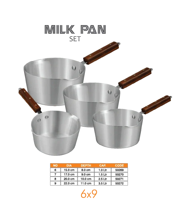 Sonex Milkpan – Metal Finish | All Sizes | Best Quality