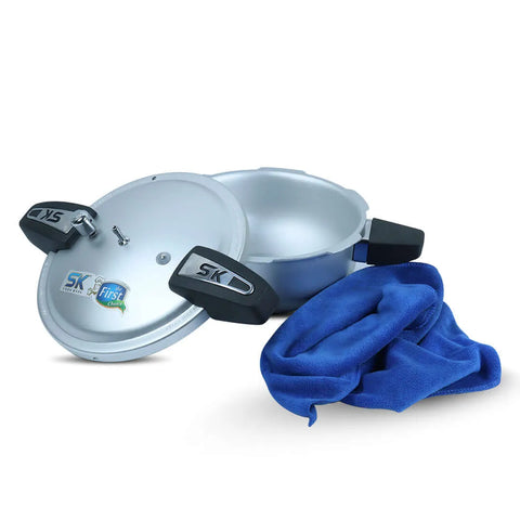 Zircon 2-in-1 Aluminum Pressure Cooker & Karahi/Wok | Multi-Functional Cooking Solution