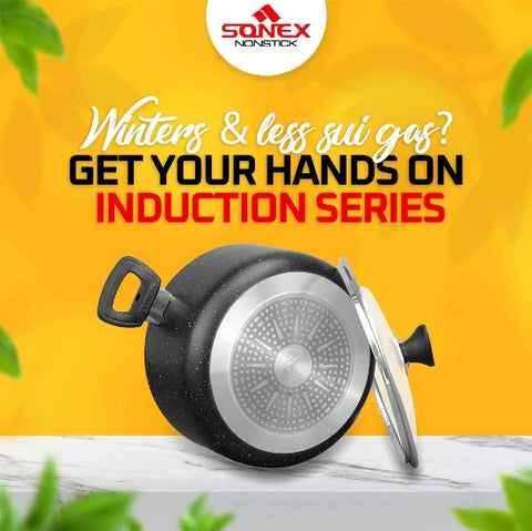 Induction Casserole - Sonex Nonstick Marble Coated 28 CM