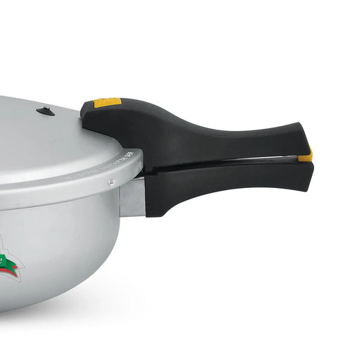 Emerald 2-in-1 Aluminum Pressure Cooker & Karahi/Wok with Free Glass Lid