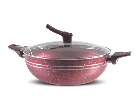 Kitchen Cuisine Double Marble Coated Junior 18-Piece Set – Premium Nonstick Cookware Collection for Modern Kitchens