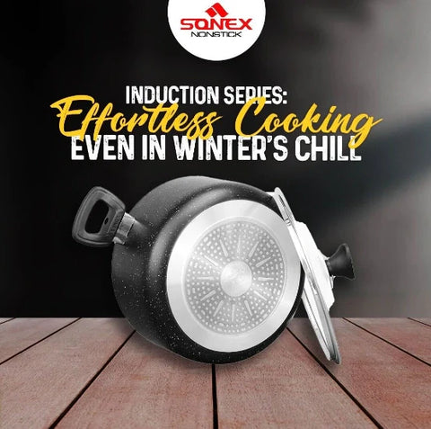 Induction Casserole - Sonex Nonstick Marble Coated 28 CM