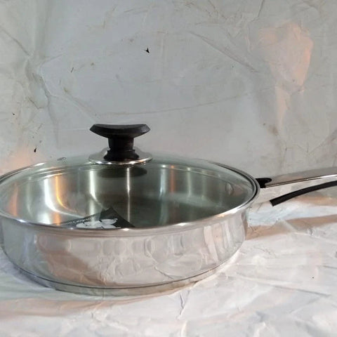 Supreme Steel Sonex Fry Pan with Heavy Base - Superior Heat Distribution for Perfect Cooking (20/22/24cm)