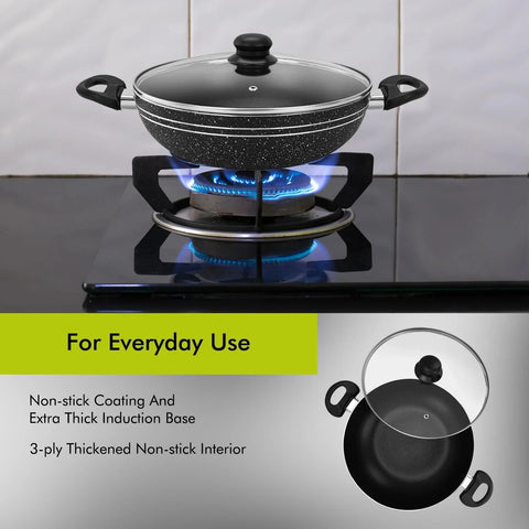 Induction Wok - Sonex Nonstick Marble Coated 32 CM