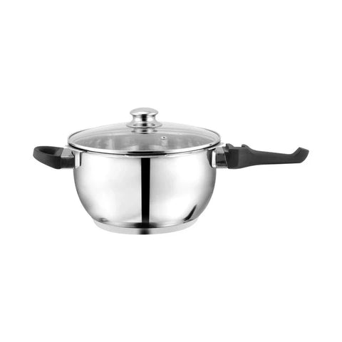 Sonex Steel Wok Pressure Cooker with Glass Lid | Ultimate Kitchen Multitasker